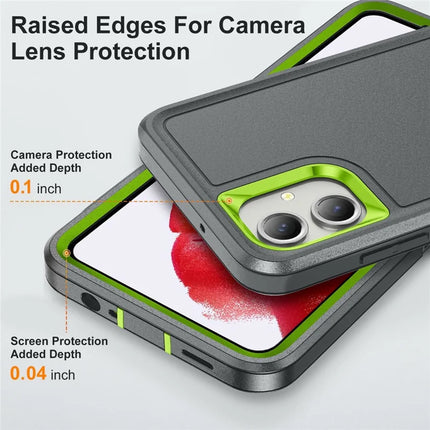 For Samsung Galaxy A06 Case Kickstand Phone Cover PC+Silicone+EVA 3-in-1 Design