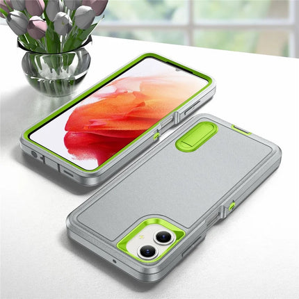 For Samsung Galaxy A06 Case Kickstand Phone Cover PC+Silicone+EVA 3-in-1 Design