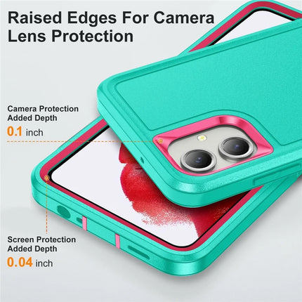 For Samsung Galaxy A06 Case Kickstand Phone Cover PC+Silicone+EVA 3-in-1 Design