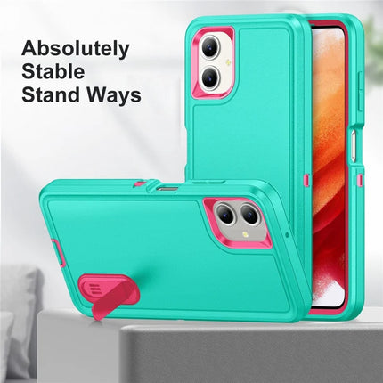 For Samsung Galaxy A06 Case Kickstand Phone Cover PC+Silicone+EVA 3-in-1 Design