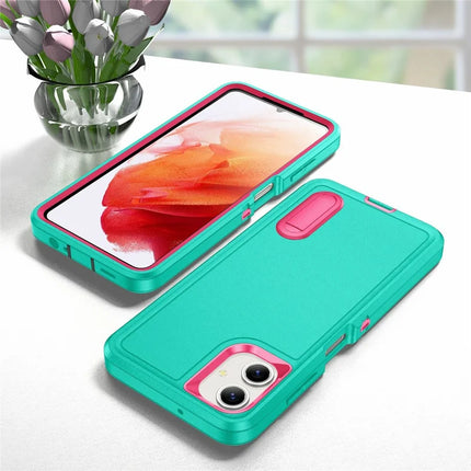 For Samsung Galaxy A06 Case Kickstand Phone Cover PC+Silicone+EVA 3-in-1 Design