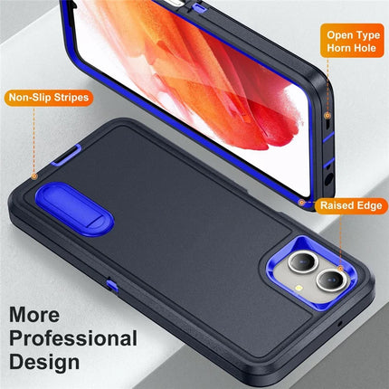 For Samsung Galaxy A06 Case Kickstand Phone Cover PC+Silicone+EVA 3-in-1 Design