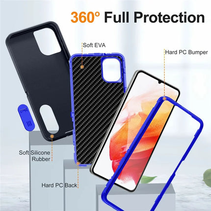 For Samsung Galaxy A06 Case Kickstand Phone Cover PC+Silicone+EVA 3-in-1 Design