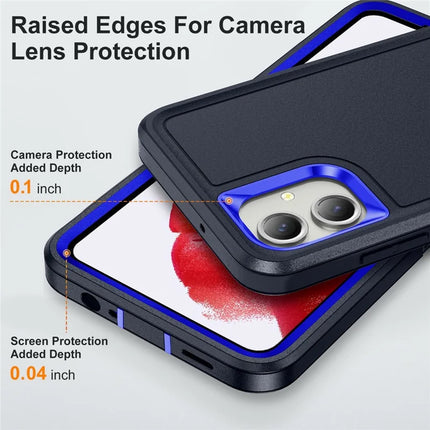 For Samsung Galaxy A06 Case Kickstand Phone Cover PC+Silicone+EVA 3-in-1 Design