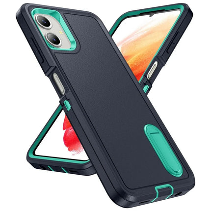 For Samsung Galaxy A06 Case Kickstand Phone Cover PC+Silicone+EVA 3-in-1 Design
