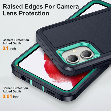 For Samsung Galaxy A06 Case Kickstand Phone Cover PC+Silicone+EVA 3-in-1 Design