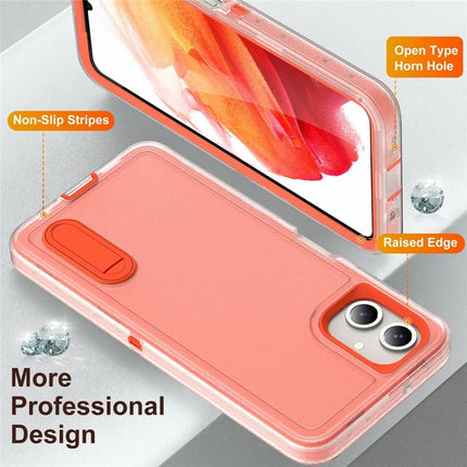 For Samsung Galaxy A06 Case Kickstand Phone Cover PC+Silicone+EVA 3-in-1 Design
