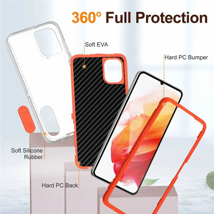 For Samsung Galaxy A06 Case Kickstand Phone Cover PC+Silicone+EVA 3-in-1 Design