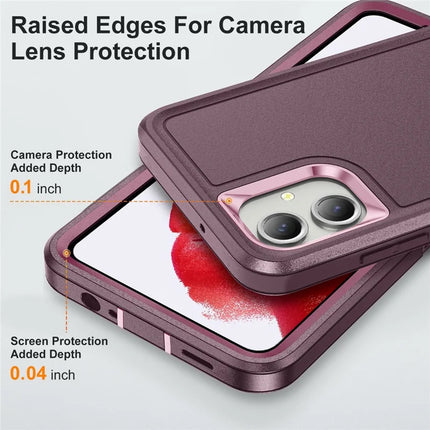 For Samsung Galaxy A06 Case Kickstand Phone Cover PC+Silicone+EVA 3-in-1 Design