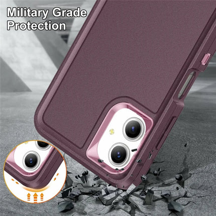 For Samsung Galaxy A06 Case Kickstand Phone Cover PC+Silicone+EVA 3-in-1 Design