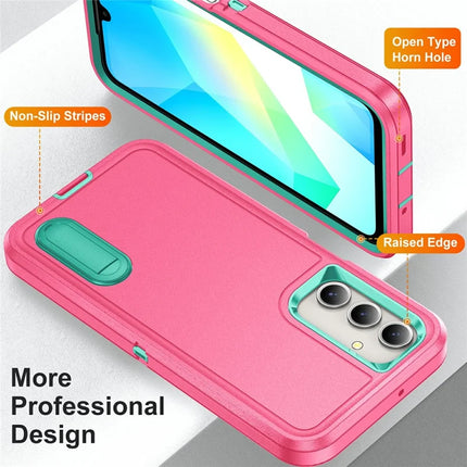 For Samsung Galaxy A16 4G / 5G Case Kickstand Phone Cover PC+Silicone+EVA 3-in-1 Design