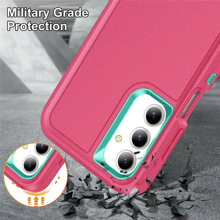 For Samsung Galaxy A16 4G / 5G Case Kickstand Phone Cover PC+Silicone+EVA 3-in-1 Design
