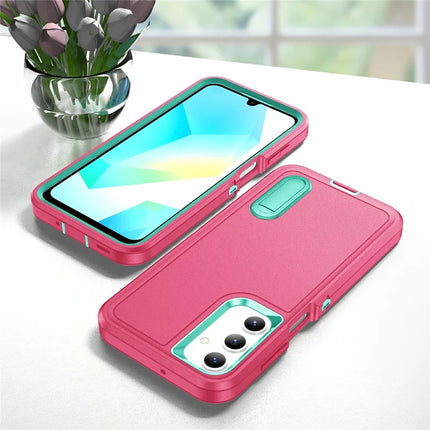 For Samsung Galaxy A16 4G / 5G Case Kickstand Phone Cover PC+Silicone+EVA 3-in-1 Design