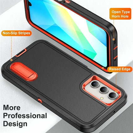 For Samsung Galaxy A16 4G / 5G Case Kickstand Phone Cover PC+Silicone+EVA 3-in-1 Design