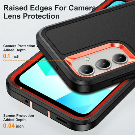 For Samsung Galaxy A16 4G / 5G Case Kickstand Phone Cover PC+Silicone+EVA 3-in-1 Design