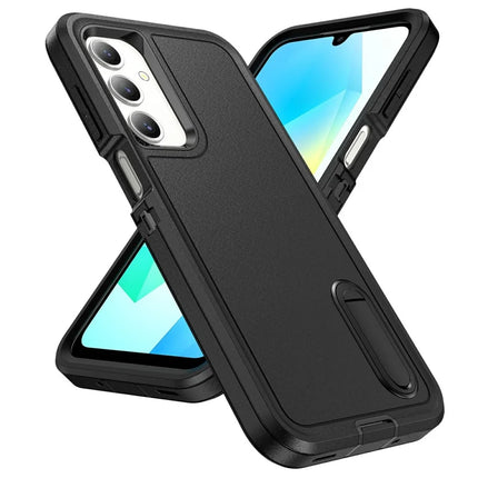 For Samsung Galaxy A16 4G / 5G Case Kickstand Phone Cover PC+Silicone+EVA 3-in-1 Design