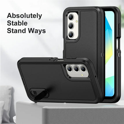 For Samsung Galaxy A16 4G / 5G Case Kickstand Phone Cover PC+Silicone+EVA 3-in-1 Design