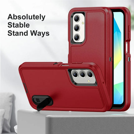 For Samsung Galaxy A16 4G / 5G Case Kickstand Phone Cover PC+Silicone+EVA 3-in-1 Design