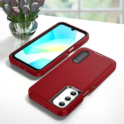 For Samsung Galaxy A16 4G / 5G Case Kickstand Phone Cover PC+Silicone+EVA 3-in-1 Design