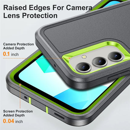 For Samsung Galaxy A16 4G / 5G Case Kickstand Phone Cover PC+Silicone+EVA 3-in-1 Design