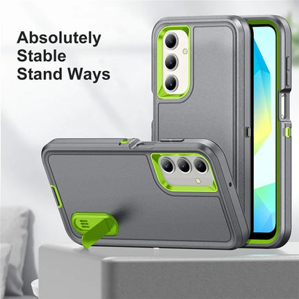 For Samsung Galaxy A16 4G / 5G Case Kickstand Phone Cover PC+Silicone+EVA 3-in-1 Design