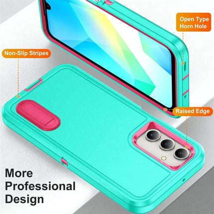For Samsung Galaxy A16 4G / 5G Case Kickstand Phone Cover PC+Silicone+EVA 3-in-1 Design