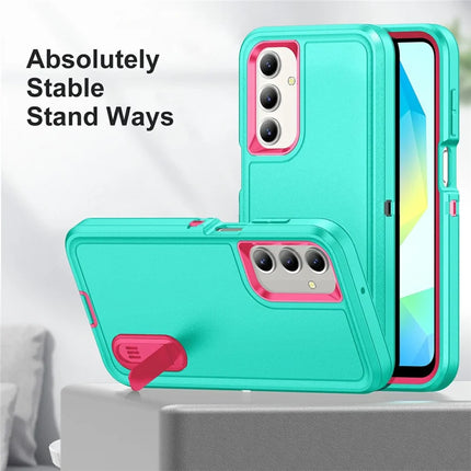 For Samsung Galaxy A16 4G / 5G Case Kickstand Phone Cover PC+Silicone+EVA 3-in-1 Design