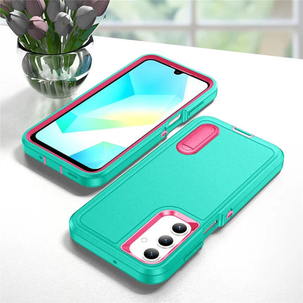 For Samsung Galaxy A16 4G / 5G Case Kickstand Phone Cover PC+Silicone+EVA 3-in-1 Design