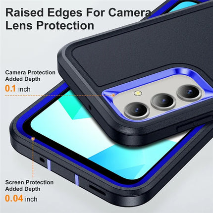 For Samsung Galaxy A16 4G / 5G Case Kickstand Phone Cover PC+Silicone+EVA 3-in-1 Design