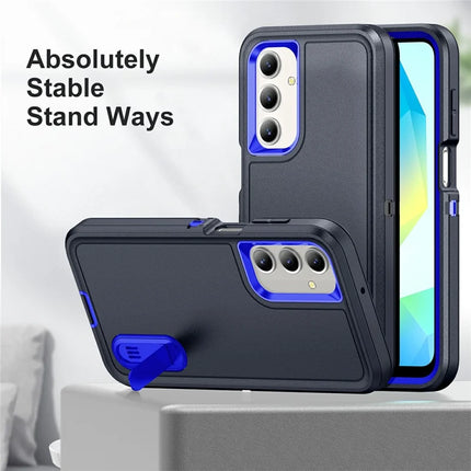 For Samsung Galaxy A16 4G / 5G Case Kickstand Phone Cover PC+Silicone+EVA 3-in-1 Design