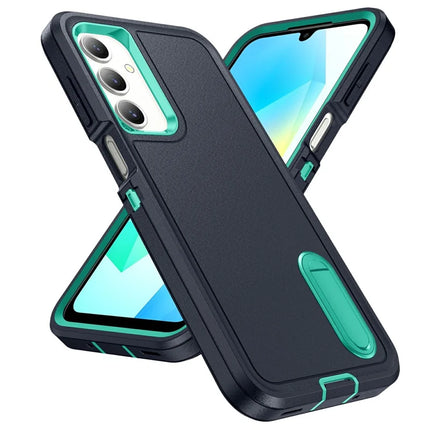 For Samsung Galaxy A16 4G / 5G Case Kickstand Phone Cover PC+Silicone+EVA 3-in-1 Design