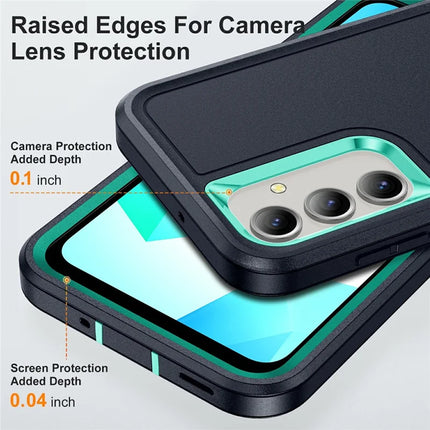 For Samsung Galaxy A16 4G / 5G Case Kickstand Phone Cover PC+Silicone+EVA 3-in-1 Design