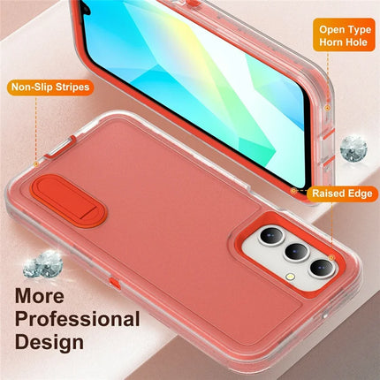 For Samsung Galaxy A16 4G / 5G Case Kickstand Phone Cover PC+Silicone+EVA 3-in-1 Design