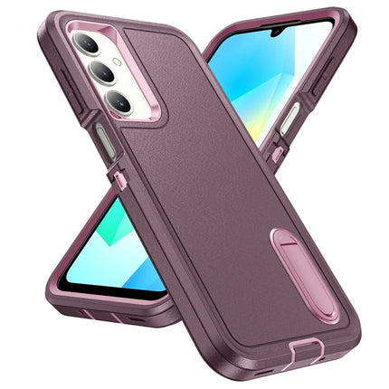 For Samsung Galaxy A16 4G / 5G Case Kickstand Phone Cover PC+Silicone+EVA 3-in-1 Design