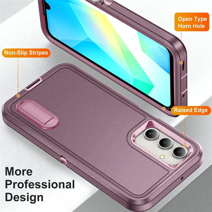 For Samsung Galaxy A16 4G / 5G Case Kickstand Phone Cover PC+Silicone+EVA 3-in-1 Design