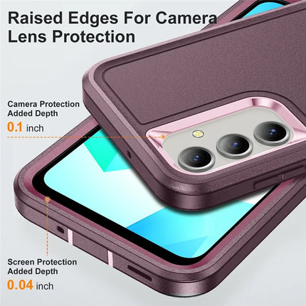 For Samsung Galaxy A16 4G / 5G Case Kickstand Phone Cover PC+Silicone+EVA 3-in-1 Design