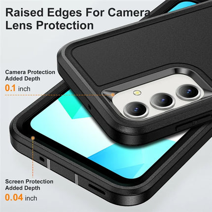 For Samsung Galaxy A16 4G / 5G Case PC+Silicone+EVA 3-in-1 Shockproof Phone Cover
