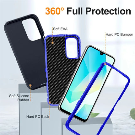 For Samsung Galaxy A16 4G / 5G Case PC+Silicone+EVA 3-in-1 Shockproof Phone Cover