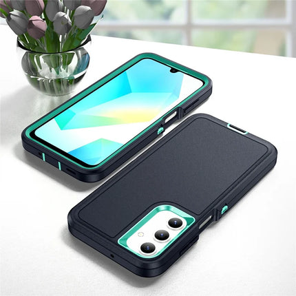 For Samsung Galaxy A16 4G / 5G Case PC+Silicone+EVA 3-in-1 Shockproof Phone Cover