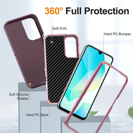 For Samsung Galaxy A16 4G / 5G Case PC+Silicone+EVA 3-in-1 Shockproof Phone Cover