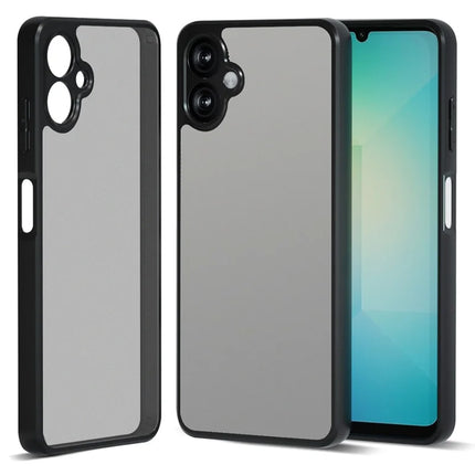 IBMRS For Samsung Galaxy A06 Case TPU + PC Heavy Duty Shockproof Phone Cover Camera Protection - Matte Black