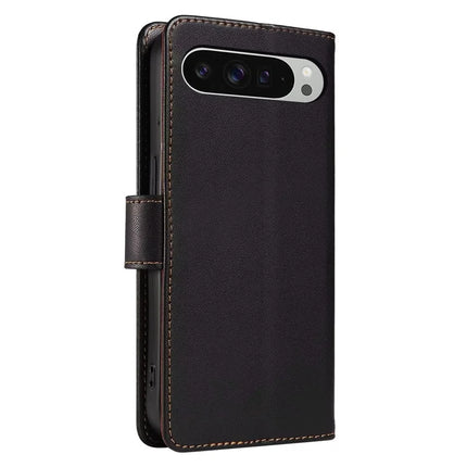 For Google Pixel 9 /  9 Pro Case RFID Blocking Leather Wallet Flip Phone Cover with Wrist Strap