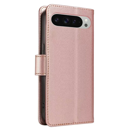 For Google Pixel 9 /  9 Pro Case RFID Blocking Leather Wallet Flip Phone Cover with Wrist Strap