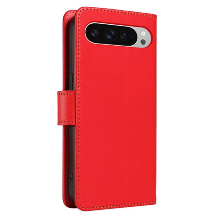 For Google Pixel 9 /  9 Pro Case RFID Blocking Leather Wallet Flip Phone Cover with Wrist Strap