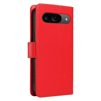 For Google Pixel 9 Case RFID Blocking Leather Wallet Flip Phone Cover with Wrist Strap