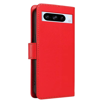 For Google Pixel 8 Pro Case RFID Blocking Leather Wallet Flip Phone Cover with Wrist Strap