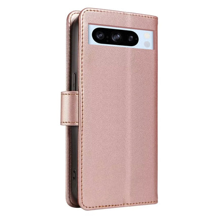 For Google Pixel 8 Pro Case RFID Blocking Leather Wallet Flip Phone Cover with Wrist Strap