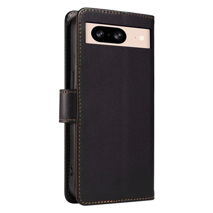 For Google Pixel 8 Case RFID Blocking Leather Wallet Flip Phone Cover with Wrist Strap