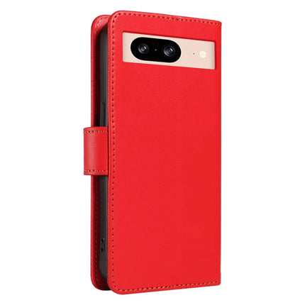 For Google Pixel 8 Case RFID Blocking Leather Wallet Flip Phone Cover with Wrist Strap
