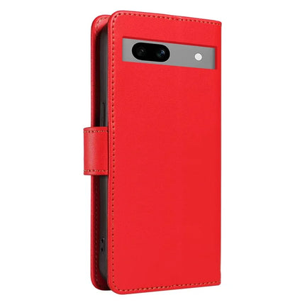 For Google Pixel 7a Case RFID Blocking Leather Wallet Flip Phone Cover with Wrist Strap